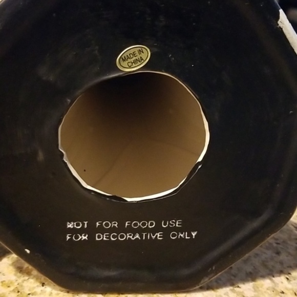 A pair of porcelain pomegranate candlesticks - Picture 3 of 5